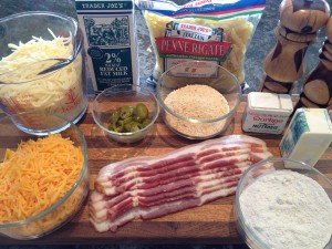 Mac & Cheese with Bacon Ingredients